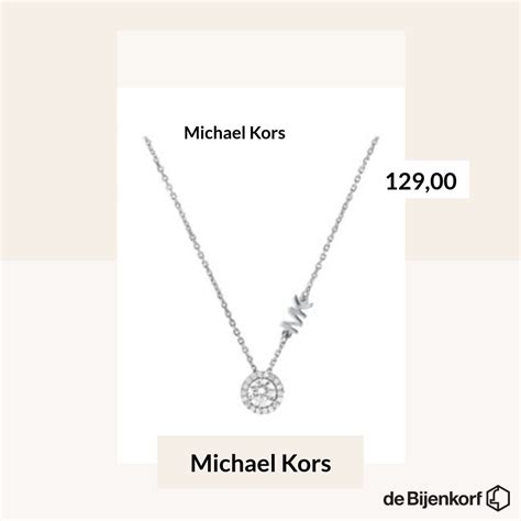 michael kors ketting zilver|Michael Kors ketting online kopen .